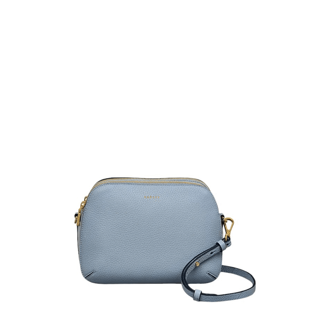 Radley Dukes Place Smoke Blue Medium Ziptop Crossbody